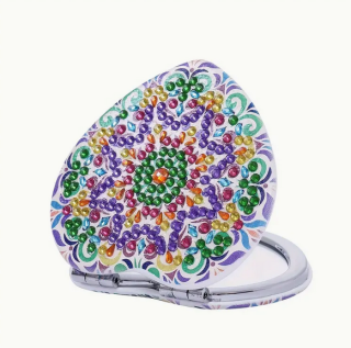 Diamond Painting Taschenspiegel-Mandala